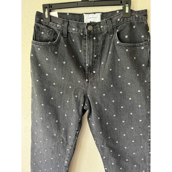 NWT Current/ Elliot The Vintage Slim Polka Dot Cropped Jeans Size 30 - Picture 3 of 10